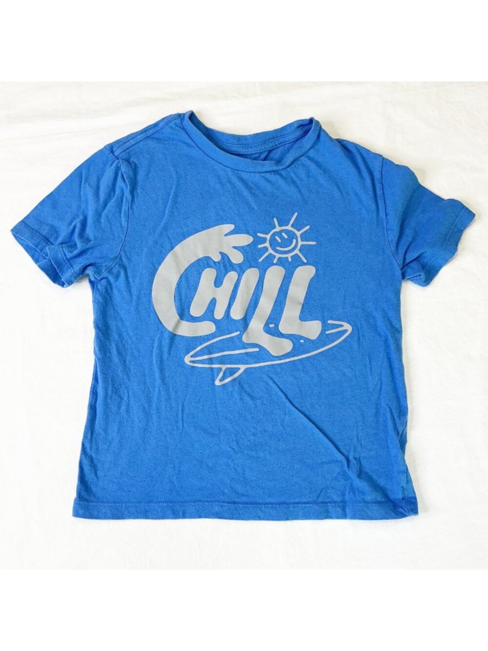 Old Navy Kids Blue Chill Graphic Tee Size M 8 Short Sleeve Cotton